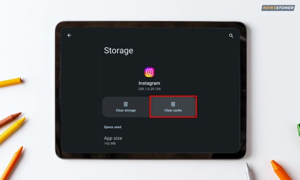 Clear Instagram Cache Memory